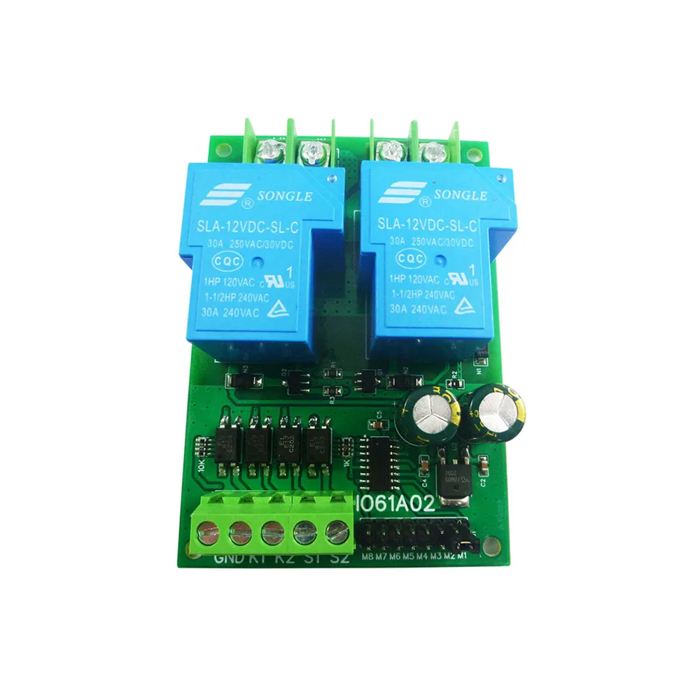 

30A DC 12V 24V Motor Controller Relay Board Forward Reverse Control Limit Start Stop Switch Motor Controller Module IO61A02