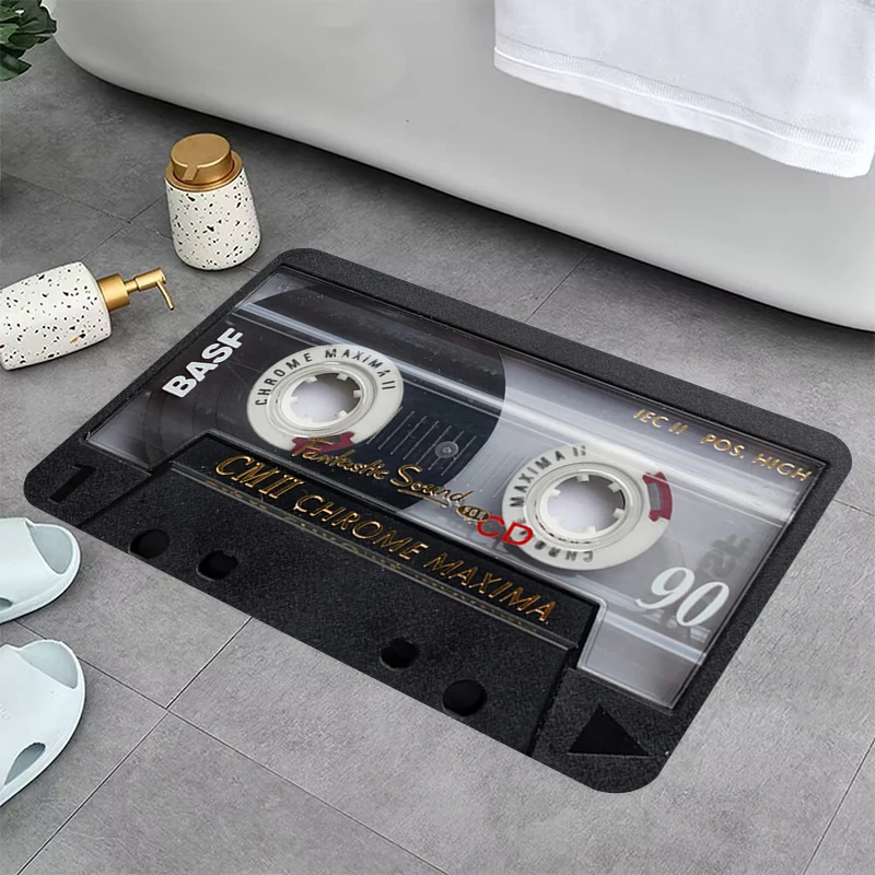 Retro Cassette Music Tape Mat Prayer Rug Carpet Home Living Room Doormats Kitchen Decoration Anti Slip Hallway Entrance Doormat
Retro Cassette Music Tape Mat Prayer Rug Carpet Home Living Room Doormats Kitchen Decoration Anti Slip Hallway Entrance Doormat