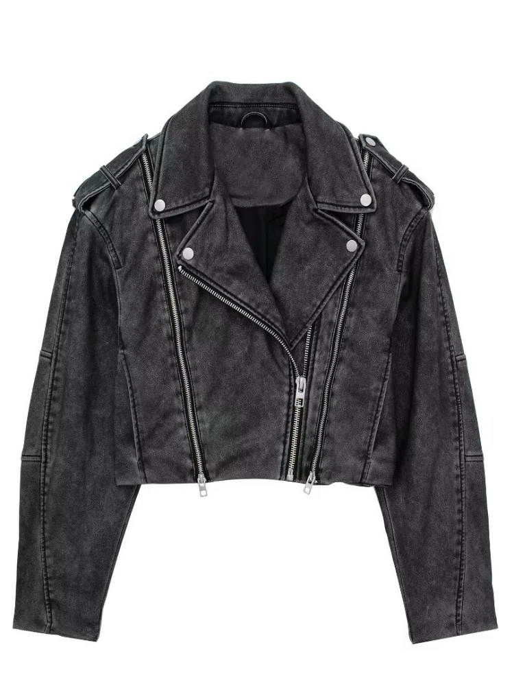 FTLZZ Новинка весна осень женская уличная мотоциклетная куртка из искусственной кожи женская винтажная свободная короткая куртка с отложным воротником из искусственной кожи
FTLZZ Новинка весна осень женская уличная мотоциклетная куртка из искусственной кожи женская винтажная свободная короткая куртка с отложным воротником из искусственной кожи