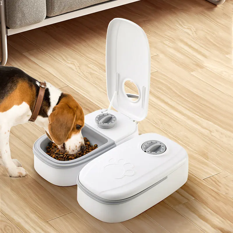 

Automatic Pet Dog Feeder Smart Cat Food Treat Dispenser For Wet & Dry Food Timing Sealed Keep Fresh Auto Feeder Cats Puppies