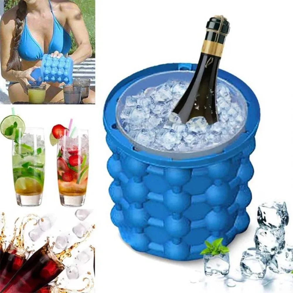 Silicone saving ice cube maker ice Cooler Kitchen Party Beverage Whiskey ice cube circle container Ice Buckets&Tongs
Silicone saving ice cube maker ice Cooler Kitchen Party Beverage Whiskey ice cube circle container Ice Buckets&Tongs