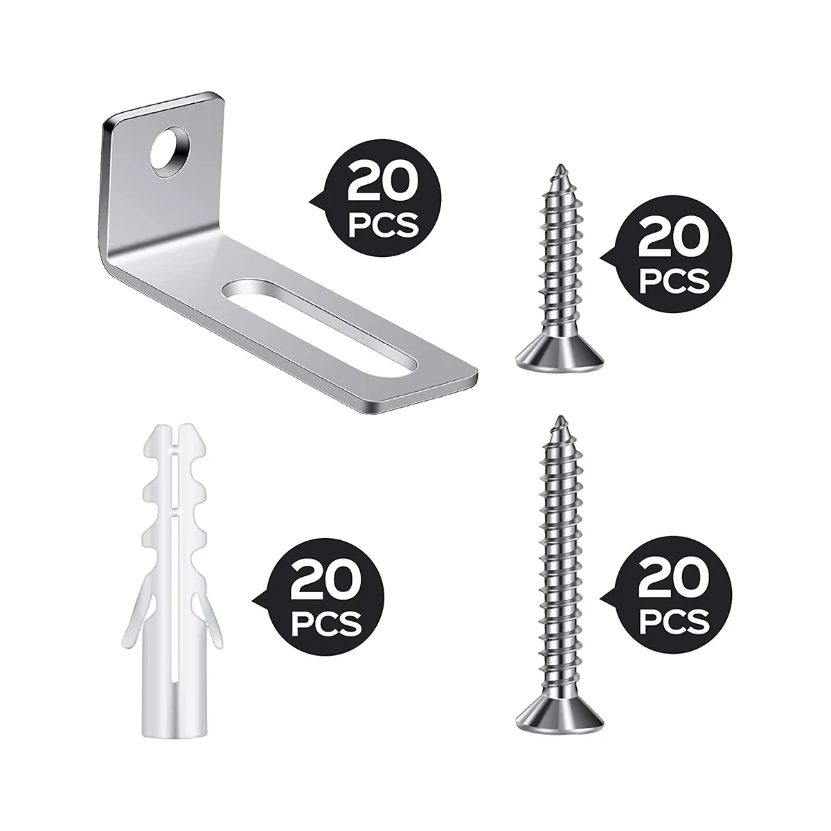 20 Set Whiteboard Installation Hardware Kit Wall Hanging Kit Mounting Brackets for Hanging Whiteboard School Office
20 Set Whiteboard Installation Hardware Kit Wall Hanging Kit Mounting Brackets for Hanging Whiteboard School Office