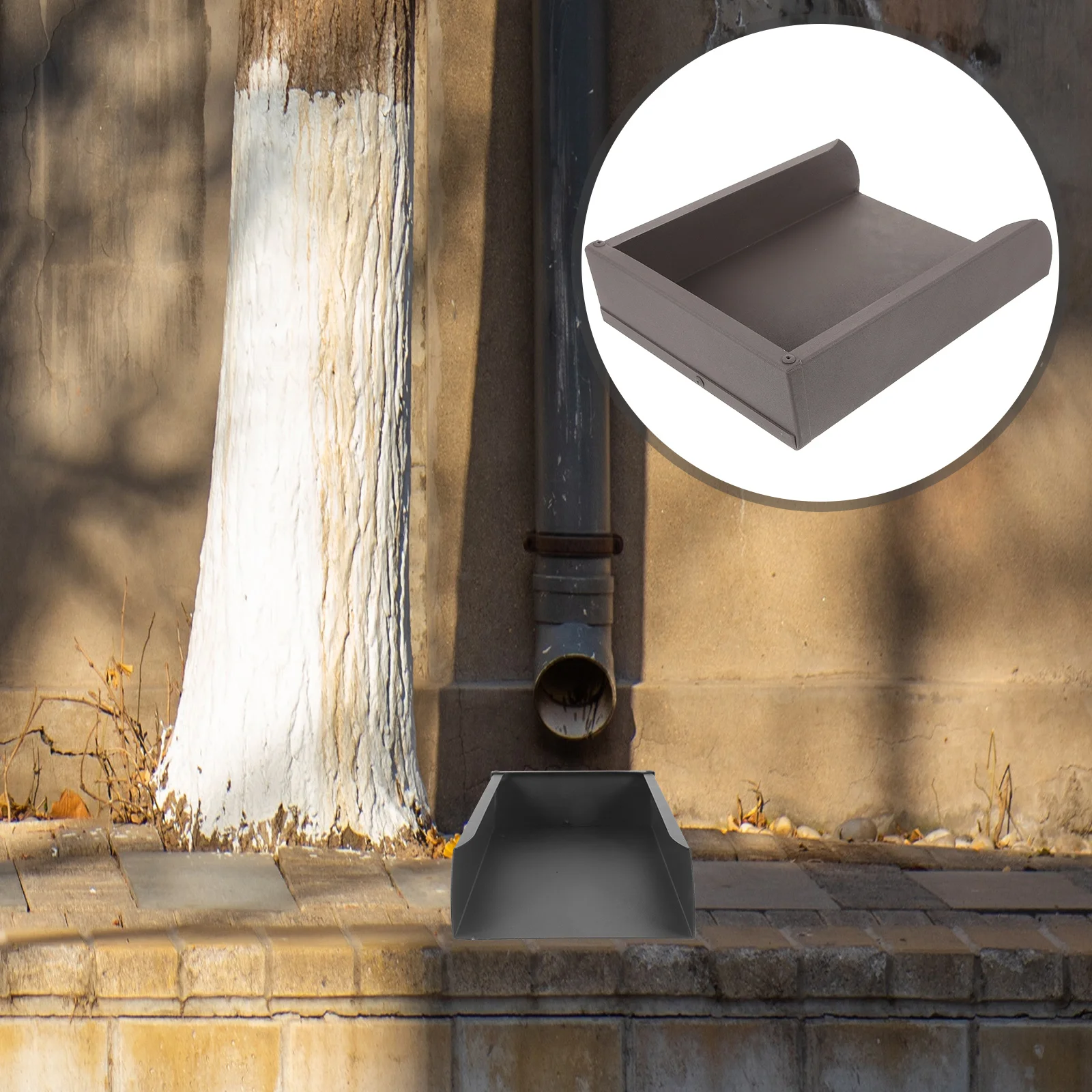 Rain Gutter Splash Guard Drain Extension Water Bucket Blocks Aluminum Alloy Extender Gutters Downspouts 
Rain Gutter Splash Guard Drain Extension Water Bucket Blocks Aluminum Alloy Extender Gutters Downspouts