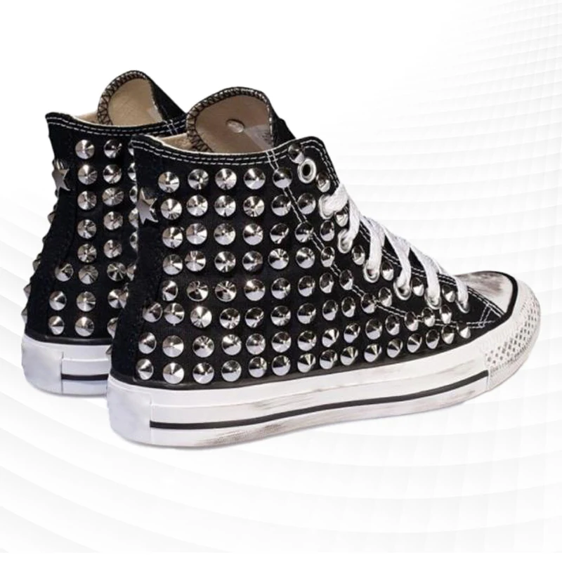 Rivet canvas shoes black high-top dirty and comfortable walking street shooting hip-hop handmade rivet vulcanized shoes 35-46
Rivet canvas shoes black high-top dirty and comfortable walking street shooting hip-hop handmade rivet vulcanized shoes 35-46