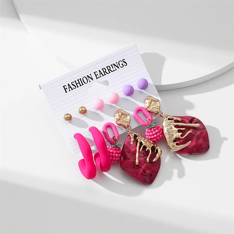 INS Multi Styles Fashion Acrylic Stone Crystals Bohemia Fabric Mixed Colorful Earring Women Popular Accessories
INS Multi Styles Fashion Acrylic Stone Crystals Bohemia Fabric Mixed Colorful Earring Women Popular Accessories