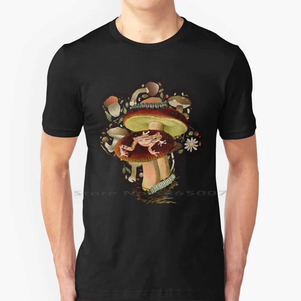 Goblincore Frog On A Porcini Mushroom Aesthetic T Shirt 100% Cotton Goblin Core Cottagecore Mycology Fungi Fungus Frogs
Goblincore Frog On A Porcini Mushroom Aesthetic T Shirt 100% Cotton Goblin Core Cottagecore Mycology Fungi Fungus Frogs