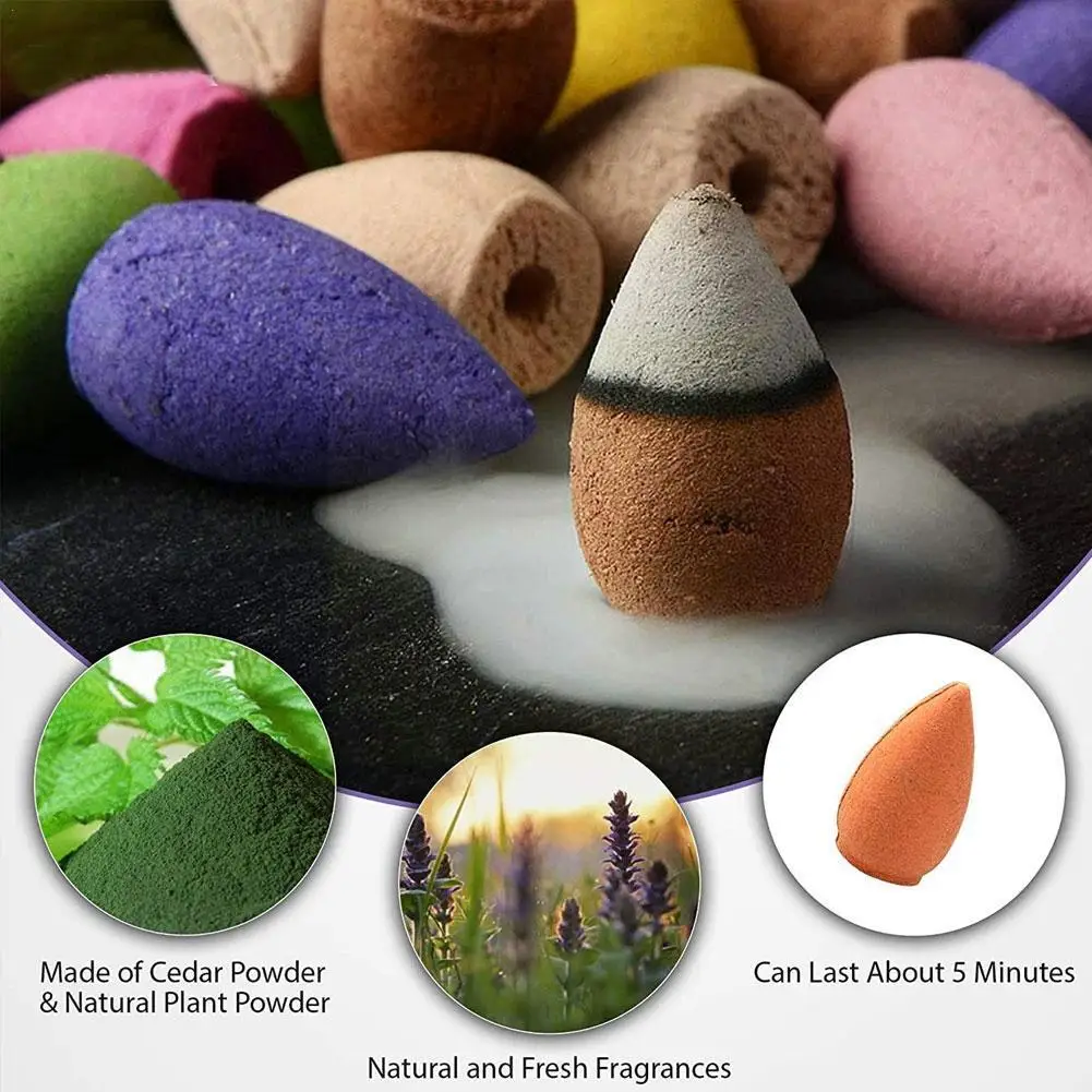 100/300 Capsules Backflow Incense Cones Pack Mixed Lavender Floral Natural Mixed Tea Incense Natural Sandalwood Flavor Cone Z7J5
100/300 Capsules Backflow Incense Cones Pack Mixed Lavender Floral Natural Mixed Tea Incense Natural Sandalwood Flavor Cone Z7J5