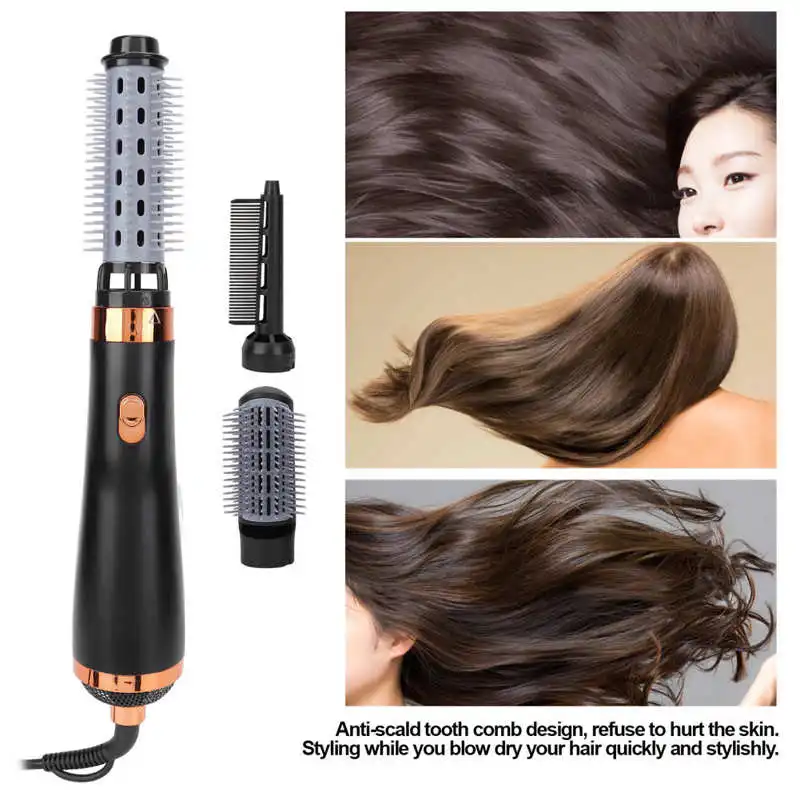 1000W 3 IN 1 Hair Dryer Hot Air Brush Styler and Volumizer Hair Straightener Curler Comb One Step Electric Ion Blow Dryer Brush
1000W 3 IN 1 Hair Dryer Hot Air Brush Styler and Volumizer Hair Straightener Curler Comb One Step Electric Ion Blow Dryer Brush