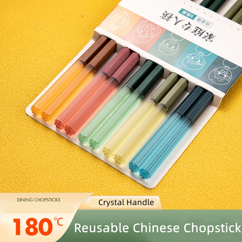 5Pairs Chopsticks Lunch Tableware Kitchen Sushi Sticks Reusable Chinese Chopsticks High Temperature Resistance Palillos Chinos
5Pairs Chopsticks Lunch Tableware Kitchen Sushi Sticks Reusable Chinese Chopsticks High Temperature Resistance Palillos Chinos