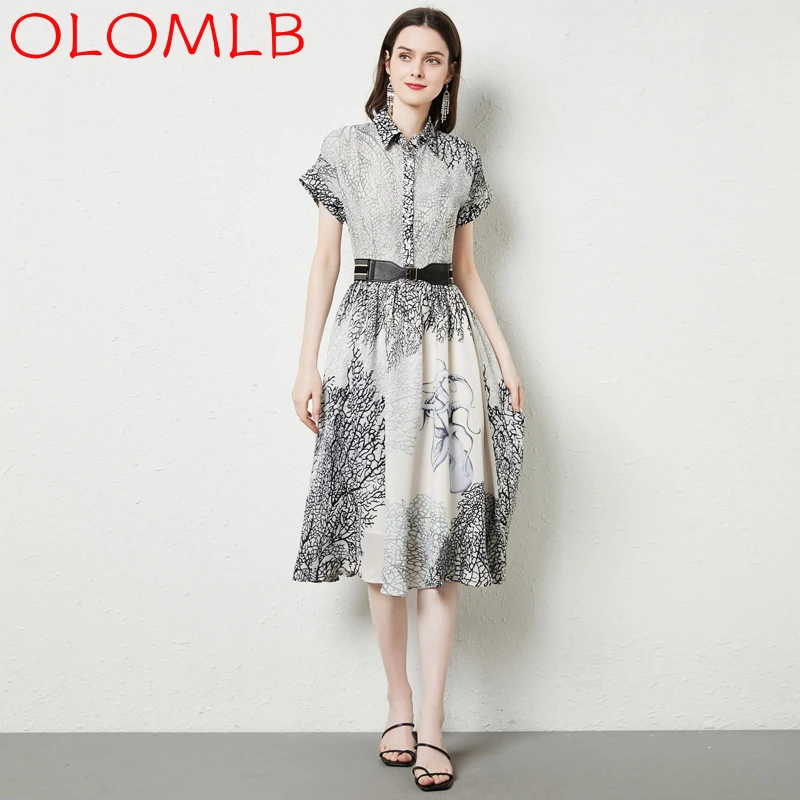 OLOMLB 2022 весна-лето новые высококачественные рубашки средней длины с принтом и поясом свободные платья с короткими рукавами Дизайнерская оде...
OLOMLB 2022 весна-лето новые высококачественные рубашки средней длины с принтом и поясом свободные платья с короткими рукавами Дизайнерская оде...