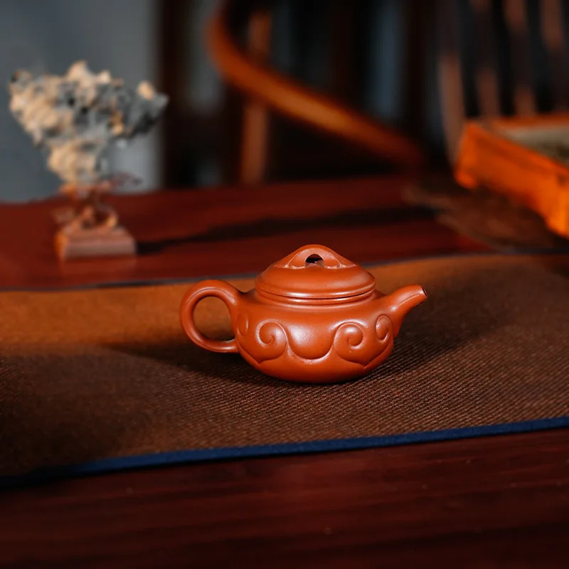 Ручной чайник из фиолетовой глины 120 мл 
Ручной чайник из фиолетовой глины 120 мл