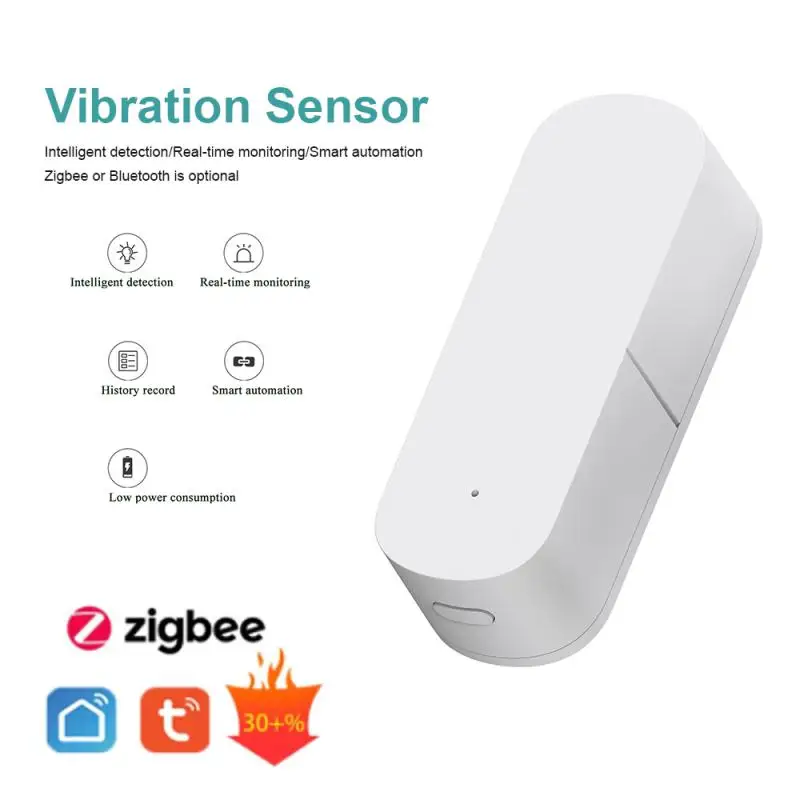 Tuya Zigbee Smart Vibration Sensor Detection Security Protection Smart Home Real-Time Alarm Push Status Sync Via Smartlife APP
Tuya Zigbee Smart Vibration Sensor Detection Security Protection Smart Home Real-Time Alarm Push Status Sync Via Smartlife APP