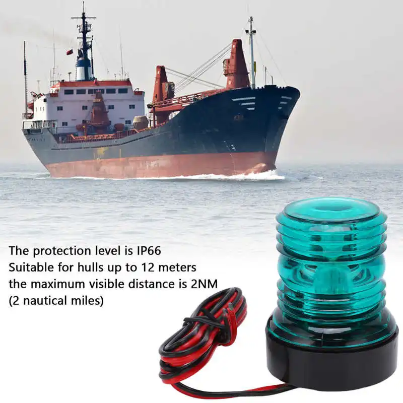 LED Boat Navigation Light 12V‑24V IP66 Omnidirectional 360° Anchor Navigation Lamp Anchor Navigation Light For Marine Yachts
LED Boat Navigation Light 12V‑24V IP66 Omnidirectional 360° Anchor Navigation Lamp Anchor Navigation Light For Marine Yachts