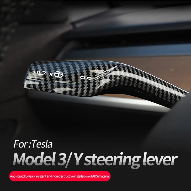For Tesla Model 3 Y Column Gear Shift Cover Steering Lever Handle Protection Shifter Paddle ABS Carbon Fiber Accessories
For Tesla Model 3 Y Column Gear Shift Cover Steering Lever Handle Protection Shifter Paddle ABS Carbon Fiber Accessories