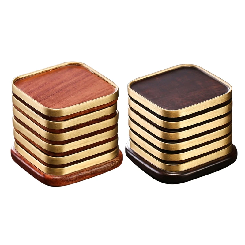Coaster Pure Copper Tea Cup Holder Household Kung Fu Tea Set Tea Ceremony Accessories Quartet Solid Wood Heat Pad
Coaster Pure Copper Tea Cup Holder Household Kung Fu Tea Set Tea Ceremony Accessories Quartet Solid Wood Heat Pad