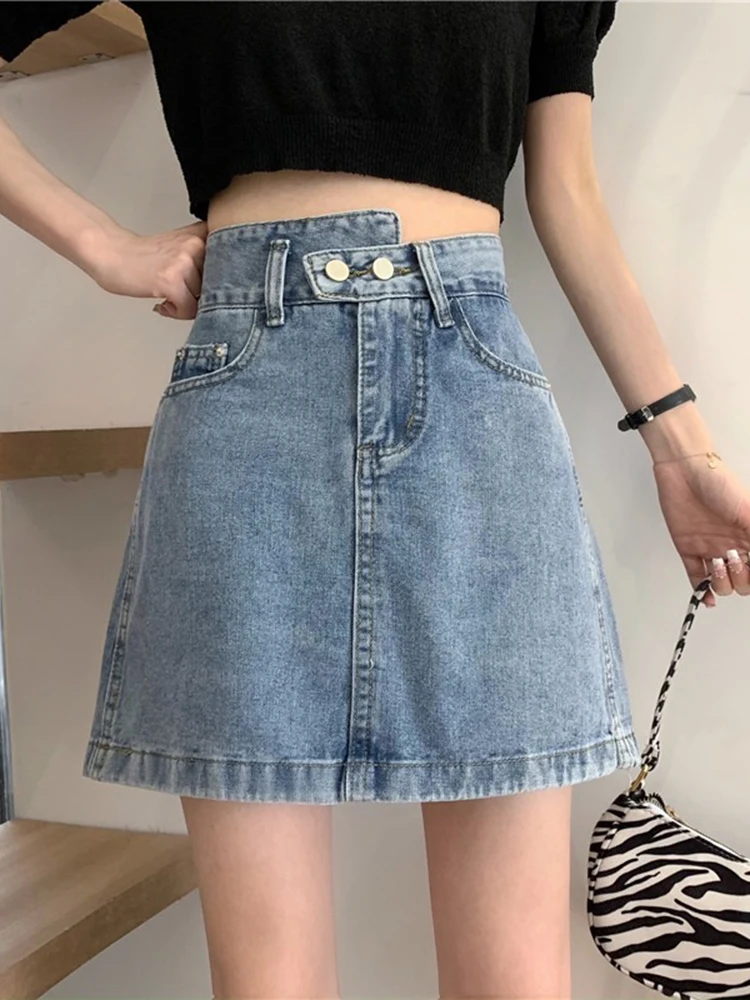 Denim Skirts Design Irregular High Waist Cowboy 2022 New Female Spring Little Hip Skirt
Denim Skirts Design Irregular High Waist Cowboy 2022 New Female Spring Little Hip Skirt