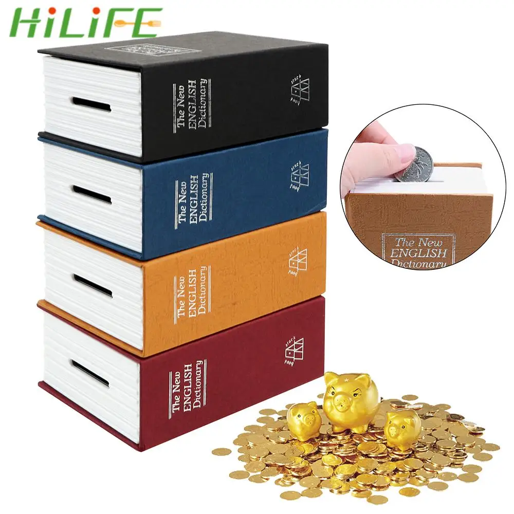 HILIFE Birthday Gift for Kids With Hidden Secret Security Safe Lock Book Money Saving Box Creative Dictionary Coin Piggy Banks
HILIFE Birthday Gift for Kids With Hidden Secret Security Safe Lock Book Money Saving Box Creative Dictionary Coin Piggy Banks