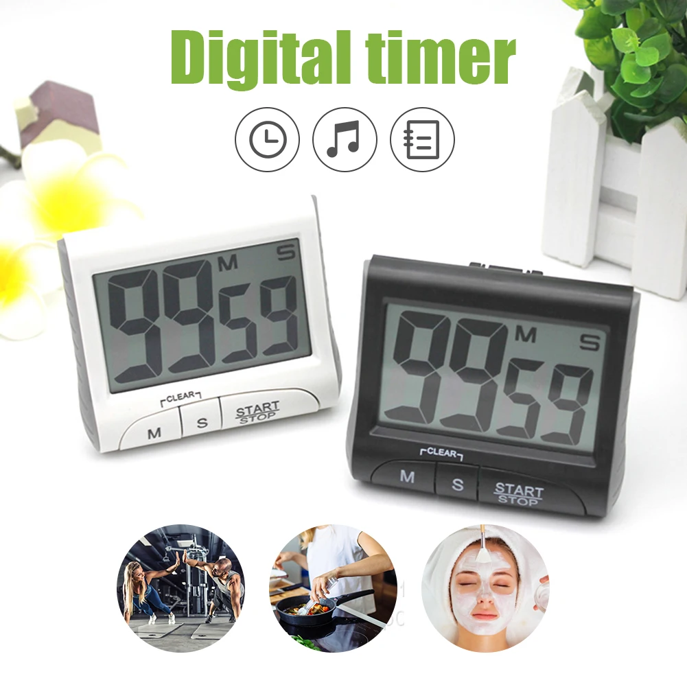 Digital Kitchen Timers Count Up And Down Reusable Portable Countdown Clock Large LCD Screen Alarm For Kitchen Cooking
Digital Kitchen Timers Count Up And Down Reusable Portable Countdown Clock Large LCD Screen Alarm For Kitchen Cooking