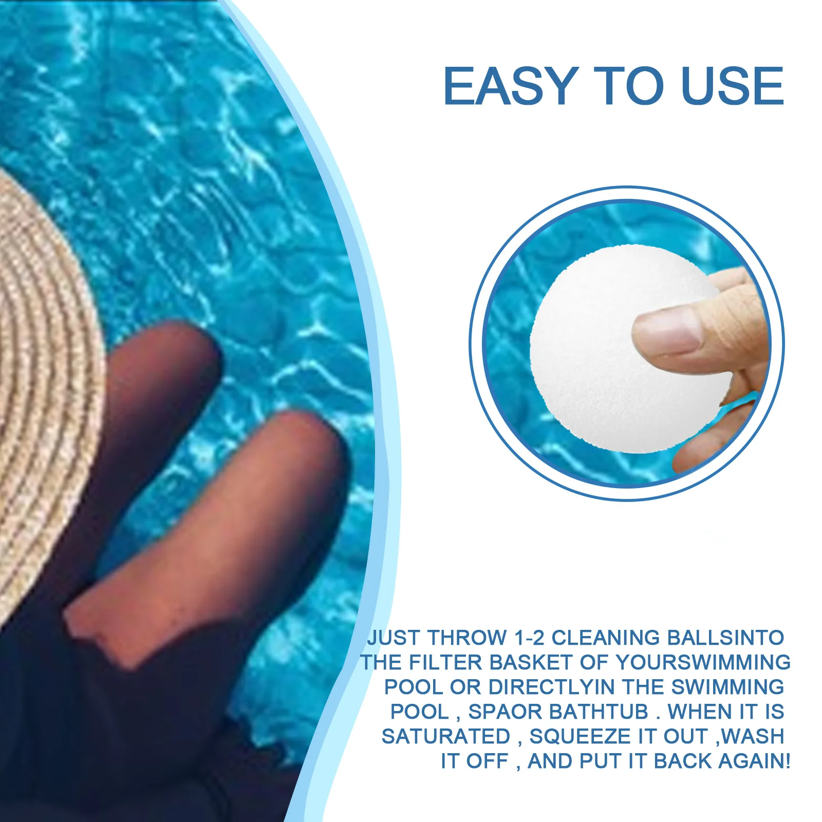 Free Shipping Filter Ball Sponge Ball To Absorb Oil Stains Multi-Functional Cleaning and Reusable Swimming Pool Accessories
Free Shipping Filter Ball Sponge Ball To Absorb Oil Stains Multi-Functional Cleaning and Reusable Swimming Pool Accessories