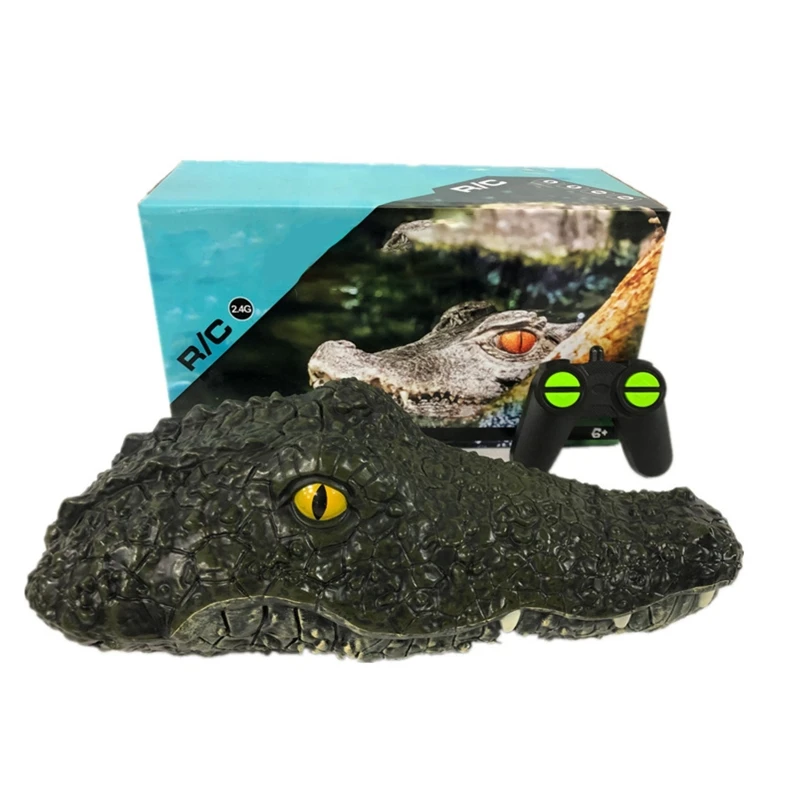 Remote Control Speedboat Toy Simulation Crocodile Head Play Vessel Children Swimming Pool Lake R/C Boat Halloween Gift 
Remote Control Speedboat Toy Simulation Crocodile Head Play Vessel Children Swimming Pool Lake R/C Boat Halloween Gift