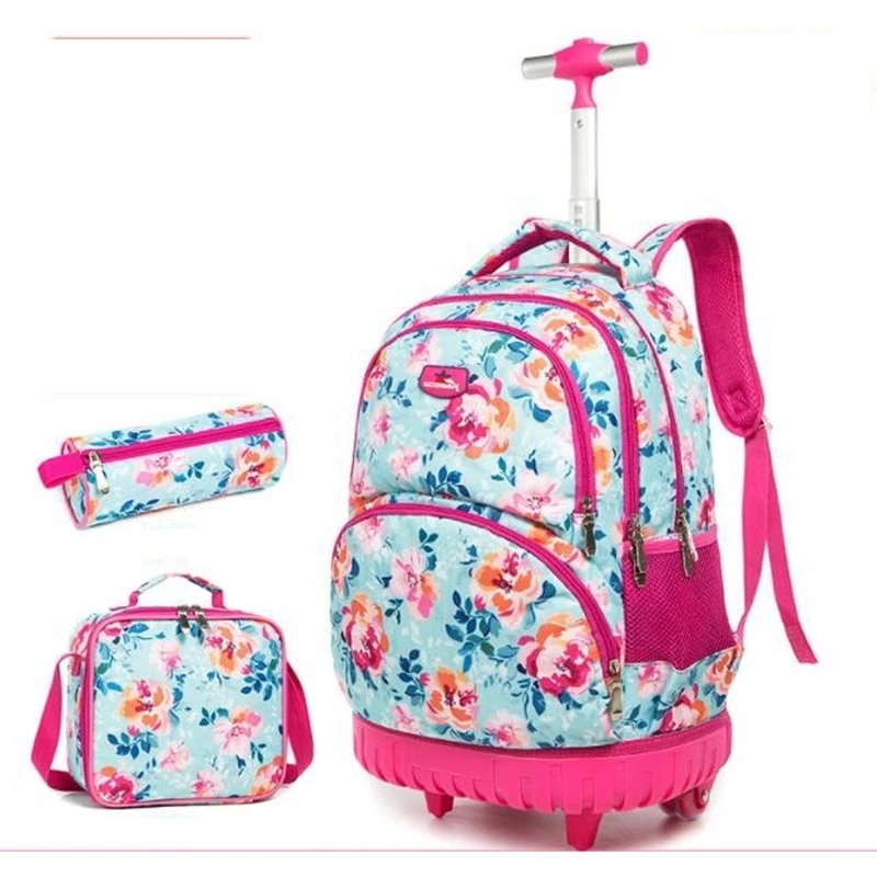Wheeled backpack for girls school Trolley Bag with wheels with lunch bag set Trolley Bags Children school Rolling backpack bag
Wheeled backpack for girls school Trolley Bag with wheels with lunch bag set Trolley Bags Children school Rolling backpack bag