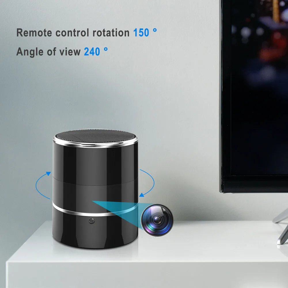 2 in 1 Bluetooth Speaker Wifi Mini Camera 240° Rotation Wide Angle Portable Invisible Music Player Video Monitor Recorder
2 in 1 Bluetooth Speaker Wifi Mini Camera 240° Rotation Wide Angle Portable Invisible Music Player Video Monitor Recorder