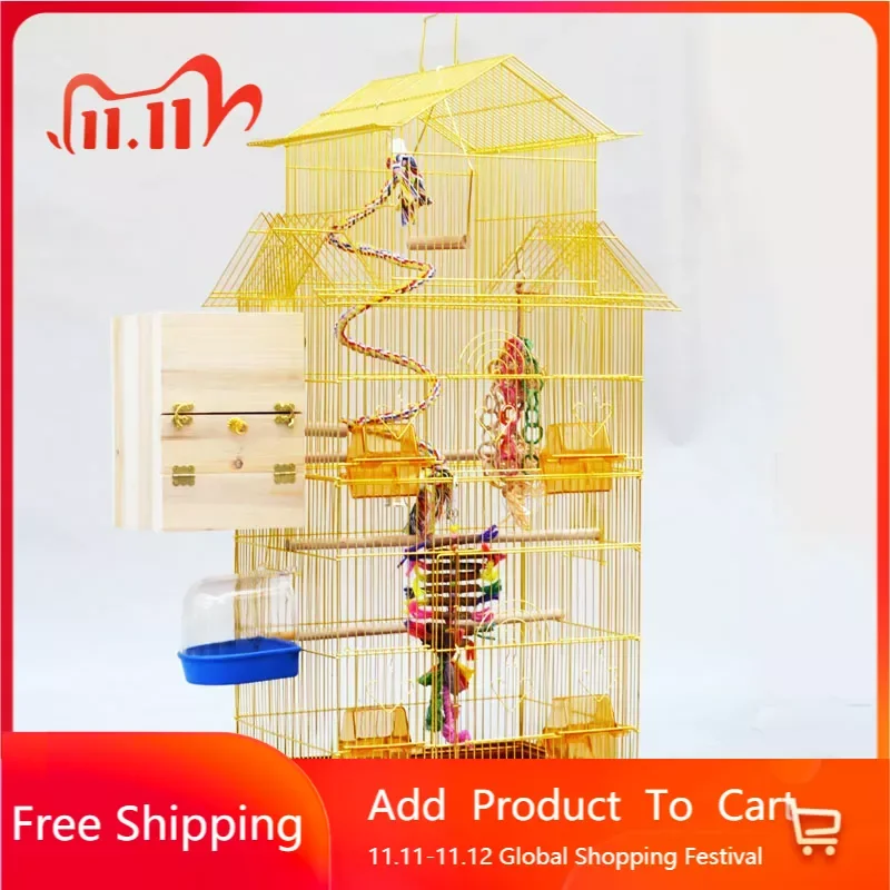 Outdoors Accessories Bird Cages Aviary Cockatiel Villa Courtyard Bird Cages Budgie Home Oiseaux Accessoires Pet House QF50NL
Outdoors Accessories Bird Cages Aviary Cockatiel Villa Courtyard Bird Cages Budgie Home Oiseaux Accessoires Pet House QF50NL