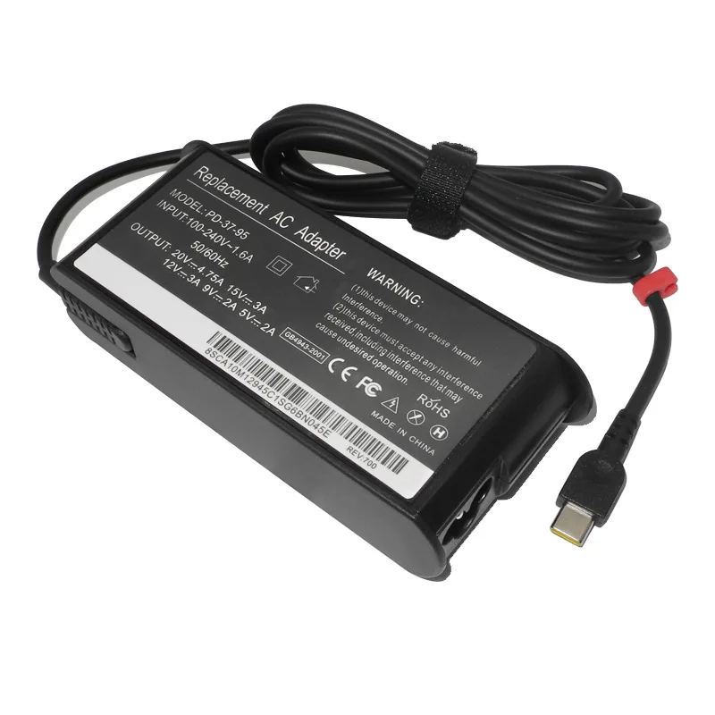95W Charger Type C AC Laptop Adapter 20V 4.75A For Yoga C740 Y9000X Y740S-15 IdeaPad Slim 5 14IIL05 ADLX95YLC3A YCC3A YAC3A
95W Charger Type C AC Laptop Adapter 20V 4.75A For Yoga C740 Y9000X Y740S-15 IdeaPad Slim 5 14IIL05 ADLX95YLC3A YCC3A YAC3A