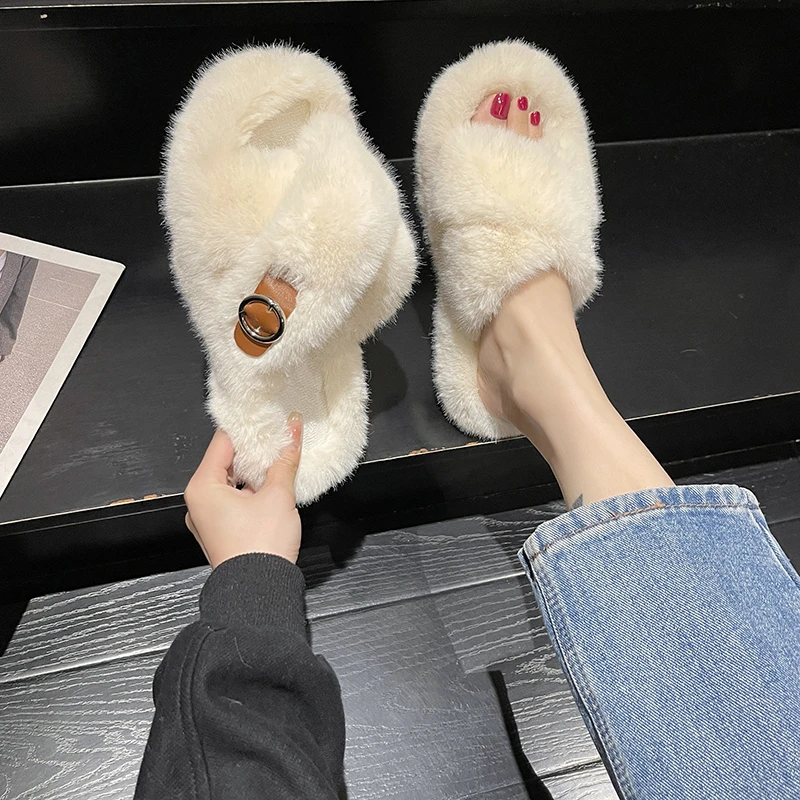 Winter Women Slippers Indoor Fur Fluff Warm Ladies Cotton Slippers Non-Slip Home Fashion Casual Shoes for Women Free Shipping
Winter Women Slippers Indoor Fur Fluff Warm Ladies Cotton Slippers Non-Slip Home Fashion Casual Shoes for Women Free Shipping
