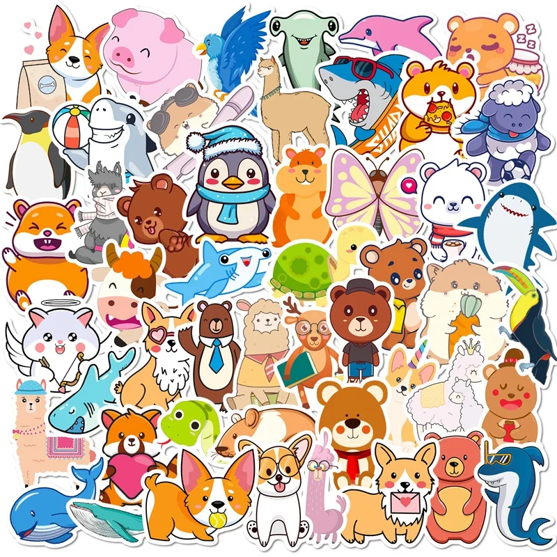 10/30/50PCS Smile Animal PVC Sticker Aesthetic Children's Decoration Scrapbooking for Kids Korean Stationery School Supplies
10/30/50PCS Smile Animal PVC Sticker Aesthetic Children's Decoration Scrapbooking for Kids Korean Stationery School Supplies