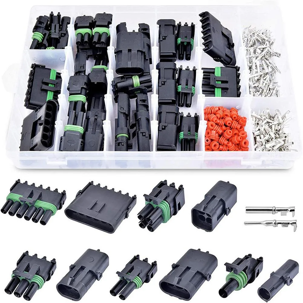 320pcs 1/2/3/4/6 Hole Waterproof Car Electrical Wire Connector Terminals Socket Plug Kits Rubber Waterproof Plug
320pcs 1/2/3/4/6 Hole Waterproof Car Electrical Wire Connector Terminals Socket Plug Kits Rubber Waterproof Plug