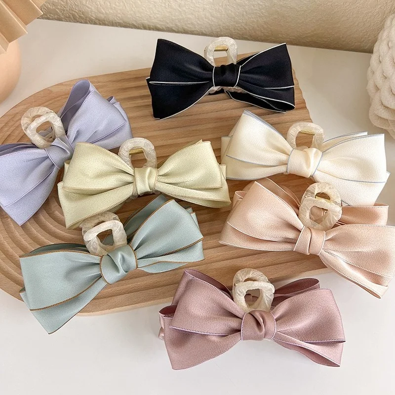 New Women Elegant Hair Claw Crab Korean Style Vintage Ribbon Bowknot Hair Clips Headband Hairpin Female Fashion Hair Accessories
New Women Elegant Hair Claw Crab Korean Style Vintage Ribbon Bowknot Hair Clips Headband Hairpin Female Fashion Hair Accessories