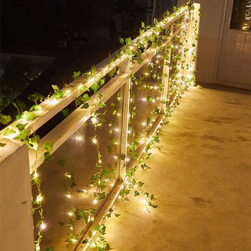 10m 5m Green Silk Artificial Hanging Ivy Leaf Garland Plants Vine Leaves Led String Lights Home Bedroom Decoration Garden Decor
10m 5m Green Silk Artificial Hanging Ivy Leaf Garland Plants Vine Leaves Led String Lights Home Bedroom Decoration Garden Decor