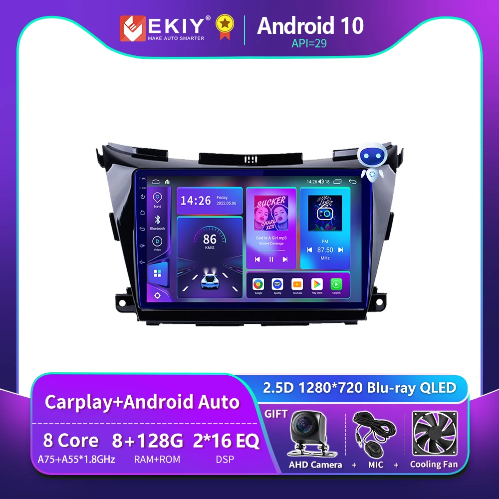 EKIY T900 8G 128G For Nissan Murano 3 Z52 2014 - 2020 Car Radio Multimedia Video Player Navigation GPS Android Auto No 2 Din DVD
EKIY T900 8G 128G For Nissan Murano 3 Z52 2014 - 2020 Car Radio Multimedia Video Player Navigation GPS Android Auto No 2 Din DVD