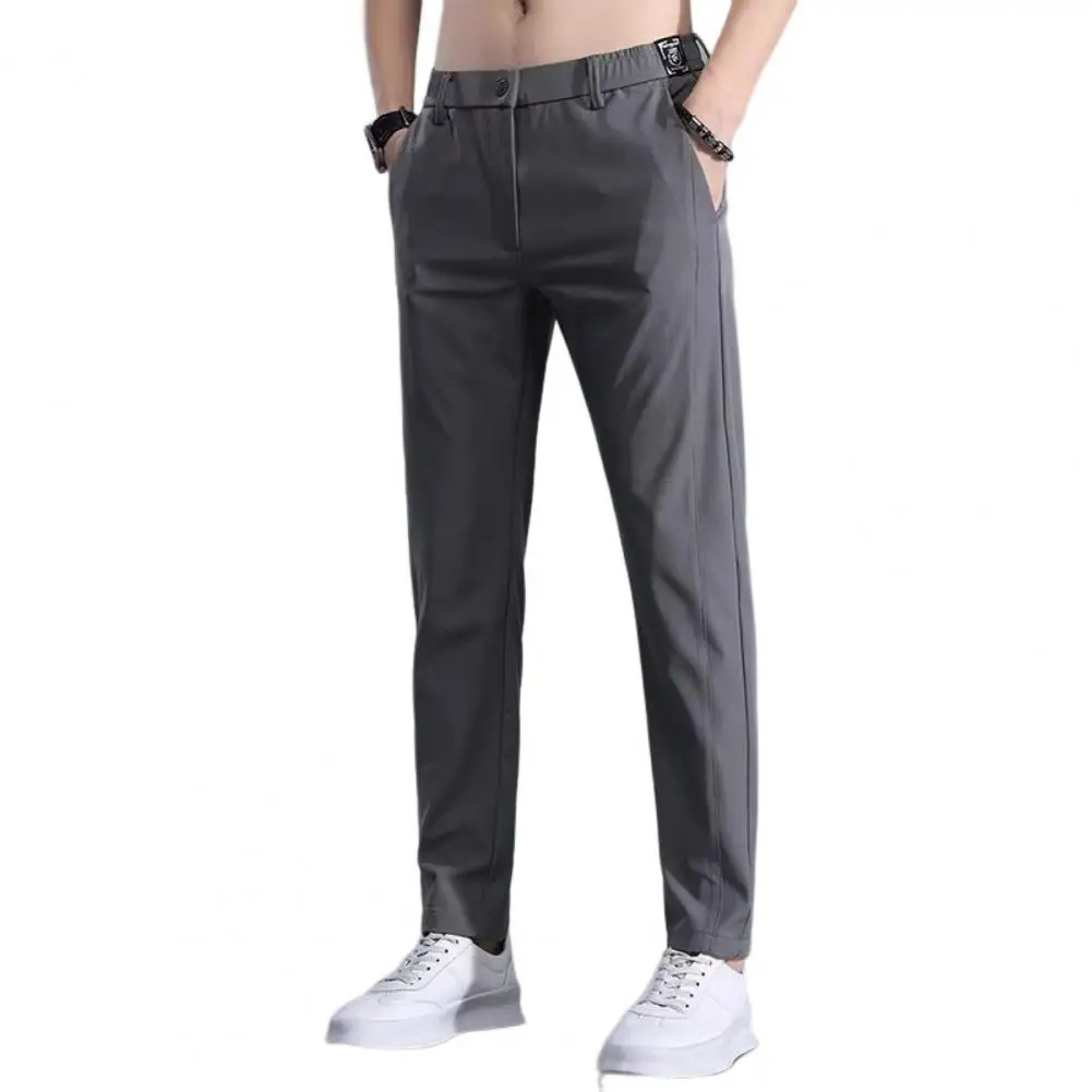 Slim Fit Chic Mid Waist Men Suit Pants Breathable Men Trousers Solid Color Male Clothes
Slim Fit Chic Mid Waist Men Suit Pants Breathable Men Trousers Solid Color Male Clothes