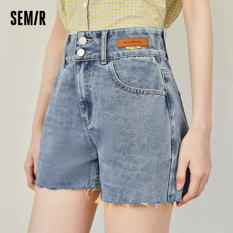 SEMIR Denim Shorts Women Light Color High Waist Jeans 2022 New Summer Thin Hot Pants Thin And Versatile Summer
SEMIR Denim Shorts Women Light Color High Waist Jeans 2022 New Summer Thin Hot Pants Thin And Versatile Summer