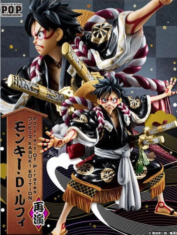 Bandai Anime One Piece Monkey D Luffy Kimono Kabuki Black Color Edition PVC Action Figures Collection Model Toys
Bandai Anime One Piece Monkey D Luffy Kimono Kabuki Black Color Edition PVC Action Figures Collection Model Toys