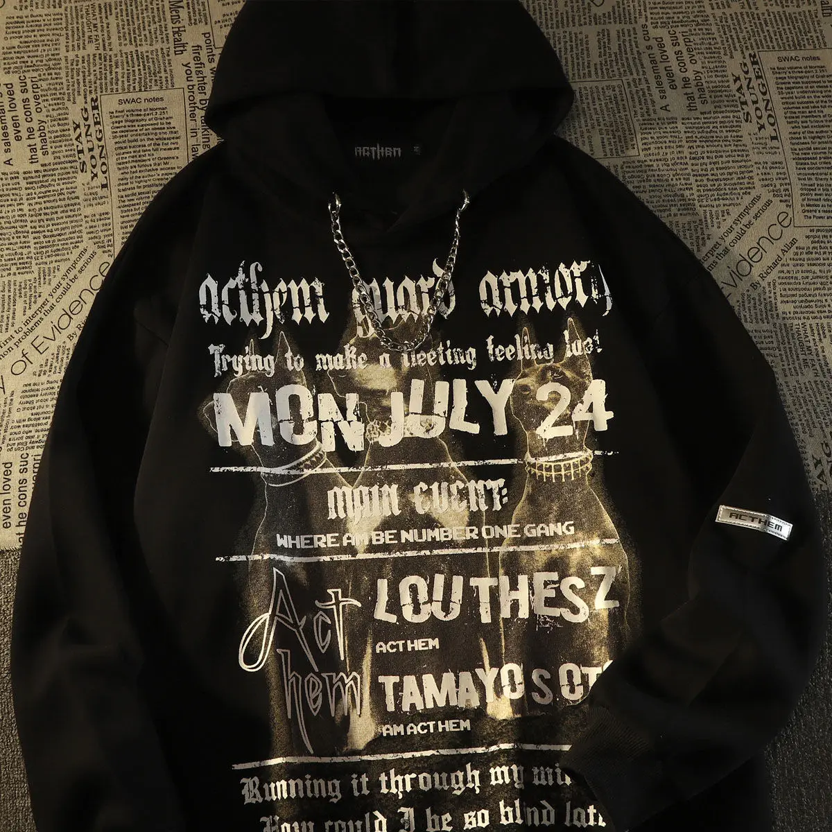 Dark Punk Goth Letter Grunge Graphic Hoodie Mens Cool Necklace Streetwear Women Oversized Sweatshirt 2022 Autumn Winter Clothes
Dark Punk Goth Letter Grunge Graphic Hoodie Mens Cool Necklace Streetwear Women Oversized Sweatshirt 2022 Autumn Winter Clothes