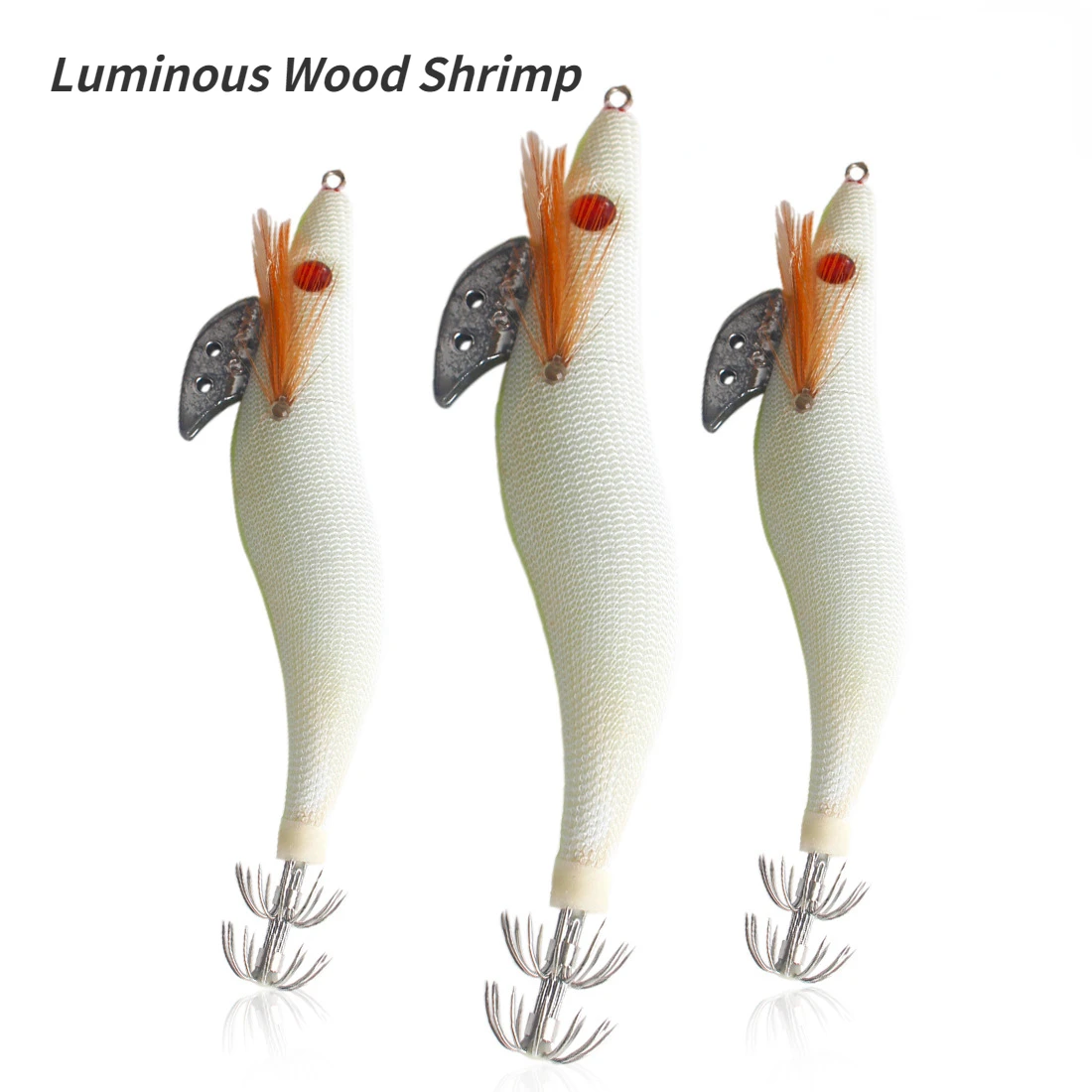 Luminous Wood Shrimp Squid Hook Cuttlefish Hook Jigs Luya Fake Shrimp Bait Sea Fishing Ring Bead Sound Fishing Lures
Luminous Wood Shrimp Squid Hook Cuttlefish Hook Jigs Luya Fake Shrimp Bait Sea Fishing Ring Bead Sound Fishing Lures