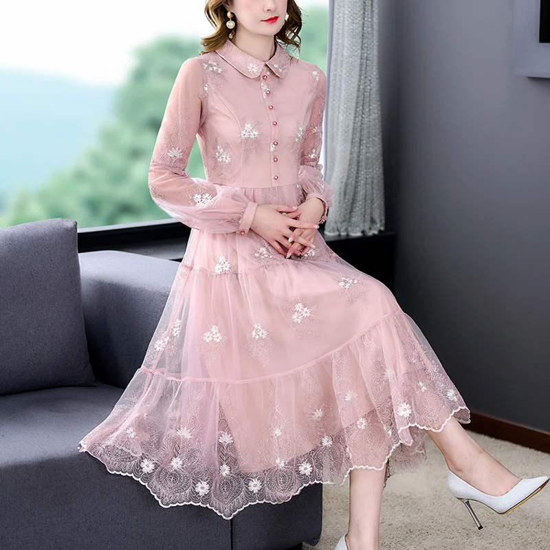 Embroidery Autumn Jacquard Silk Long Sleeve Midi Women Korean Elegant Bodycon Party Night 2023 New Luxury Chic Dress
Embroidery Autumn Jacquard Silk Long Sleeve Midi Women Korean Elegant Bodycon Party Night 2023 New Luxury Chic Dress
