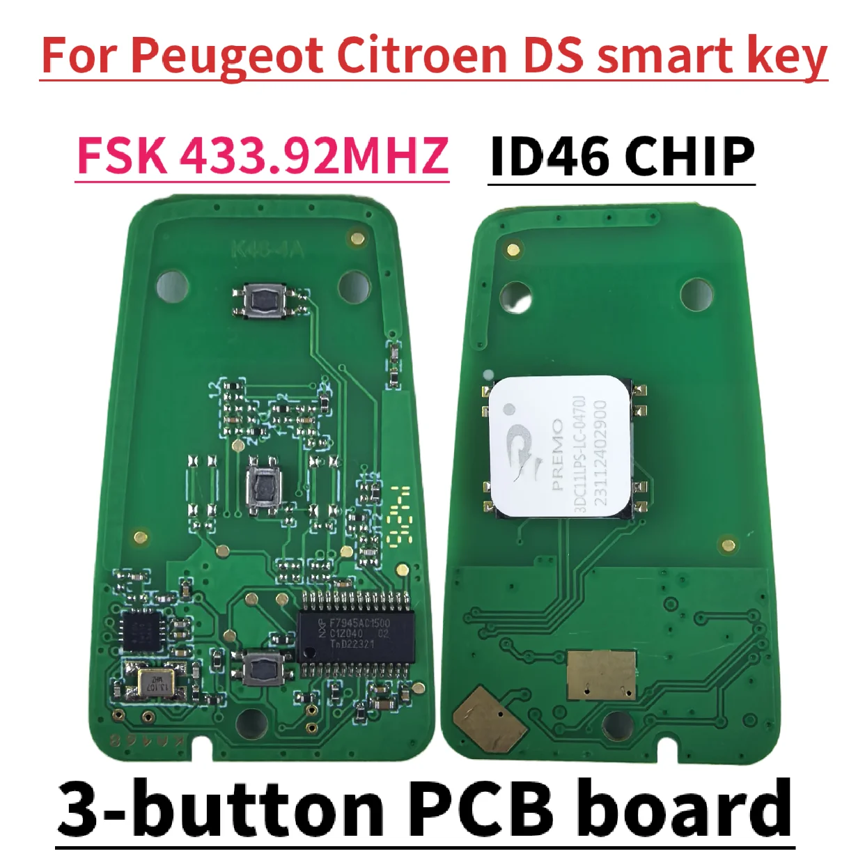 Новый смарт-ключ Sunshine Keyless Go с чипом ID46 433 МГц для Peugeot 208, 308, 3008, 508, 5008, Citroen C4, C4L, DS4, DS5
Новый смарт-ключ Sunshine Keyless Go с чипом ID46 433 МГц для Peugeot 208, 308, 3008, 508, 5008, Citroen C4, C4L, DS4, DS5