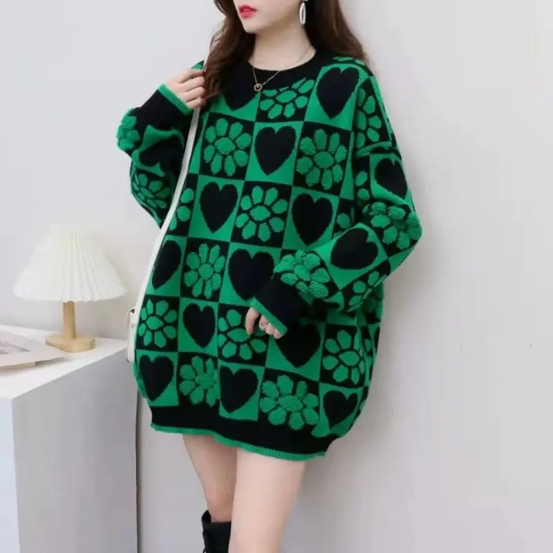 Large Size 6XL Women Autumn Winter Sweaters Female Knitted Sweaters Lazy Style Loose Knit Pullover Girls Students Plush Sweater
Large Size 6XL Women Autumn Winter Sweaters Female Knitted Sweaters Lazy Style Loose Knit Pullover Girls Students Plush Sweater