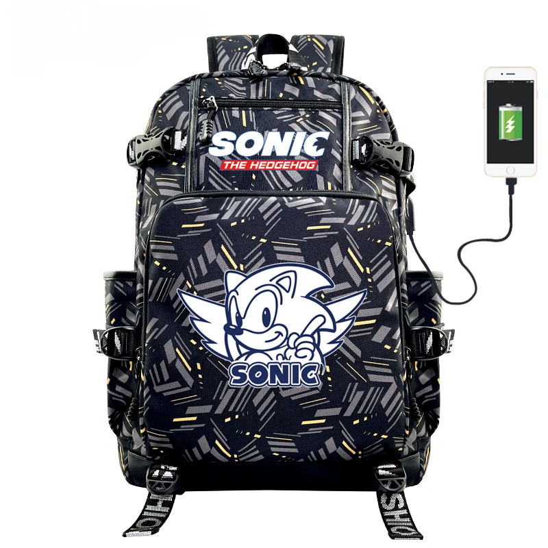 Sonic Anime Peripheral Backpack Cartoon Print Fashion Backpack USB Charging Backpack School Bag Best Gift
Sonic Anime Peripheral Backpack Cartoon Print Fashion Backpack USB Charging Backpack School Bag Best Gift