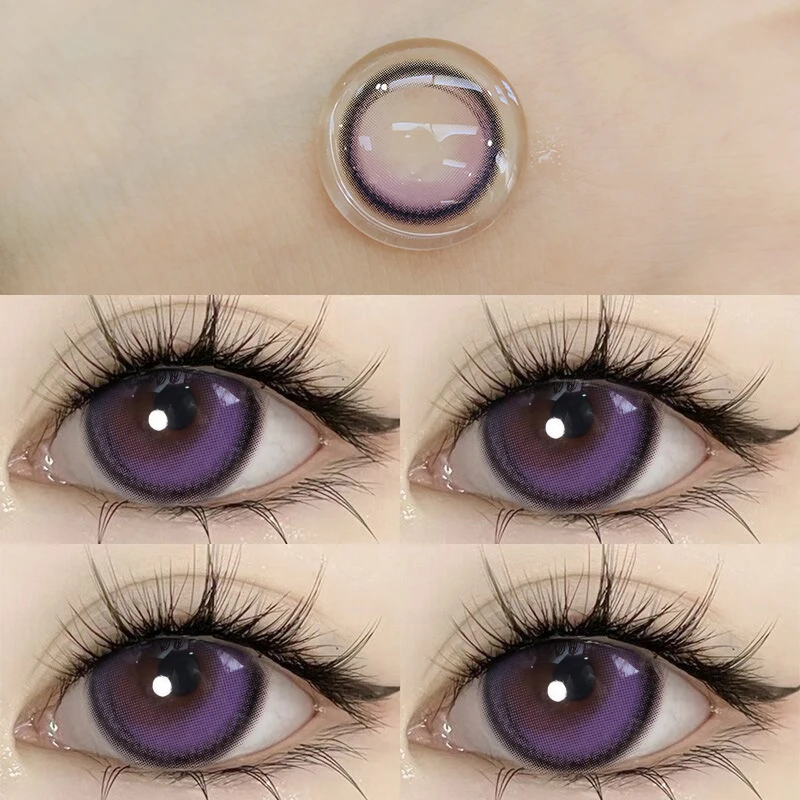 YIMEIXI 1 Pair Annual Color Contact Lenses for Eyes Purple Lenses Color Cosmetics Beauty Pupil Makeup Yearly Use Fast Shipping
YIMEIXI 1 Pair Annual Color Contact Lenses for Eyes Purple Lenses Color Cosmetics Beauty Pupil Makeup Yearly Use Fast Shipping
