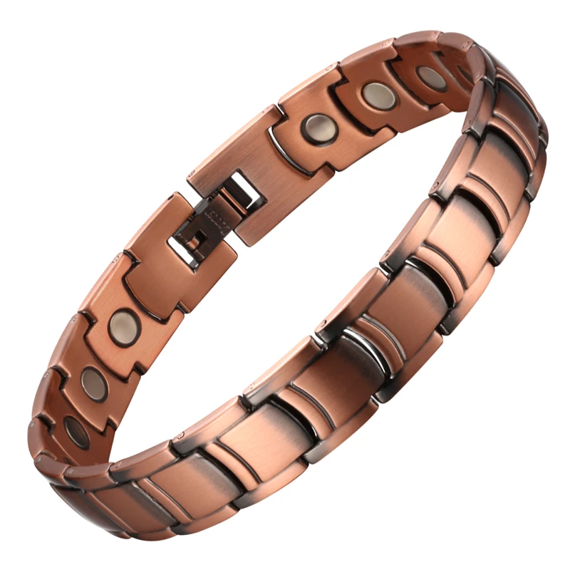 99.95% Pure Copper Bracelet for Men Magnetic Bracelet Health Therapy Arthritis Positive Energy Bracelets Couple Jewelry
99.95% Pure Copper Bracelet for Men Magnetic Bracelet Health Therapy Arthritis Positive Energy Bracelets Couple Jewelry