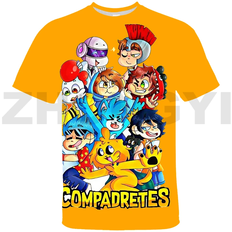 New Compadretes Mikecrack 3D T-shirt Fashion Casual Los Compas Anime Clothes Kids Teenager Cute Cartoon Harajuku Short Sleeve
New Compadretes Mikecrack 3D T-shirt Fashion Casual Los Compas Anime Clothes Kids Teenager Cute Cartoon Harajuku Short Sleeve