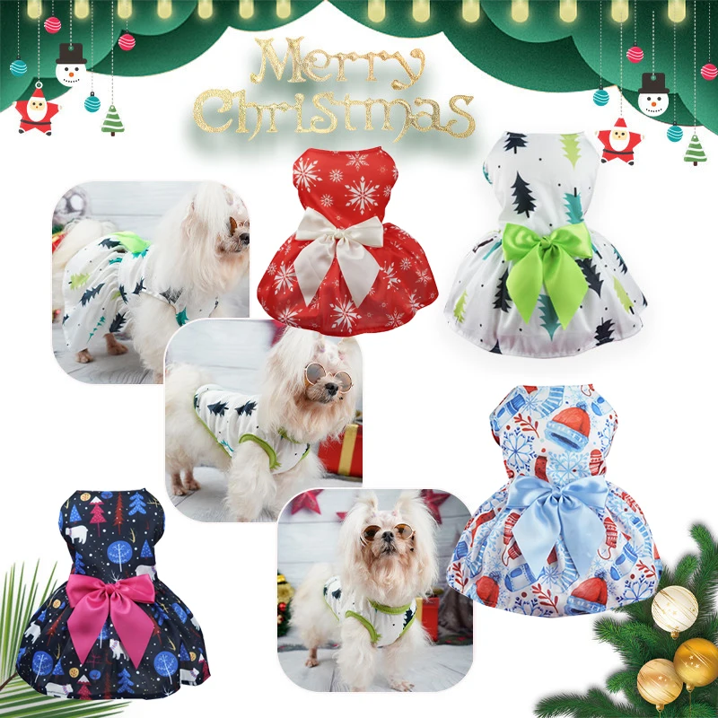 Pet Clothing Dog Cat Skirt Christmas Clothy Luxury Teddy Bichon Chihuahua Small and Medium Dog Sweet Printed Princess Dress
Pet Clothing Dog Cat Skirt Christmas Clothy Luxury Teddy Bichon Chihuahua Small and Medium Dog Sweet Printed Princess Dress