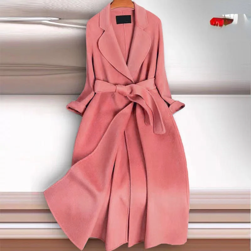 Autumn Winter Women Thicken Wool Jacket Female Long Turn-down Coats Outerwear Jacket Ladies Solid Fashion Blends Overcoat A252
Autumn Winter Women Thicken Wool Jacket Female Long Turn-down Coats Outerwear Jacket Ladies Solid Fashion Blends Overcoat A252