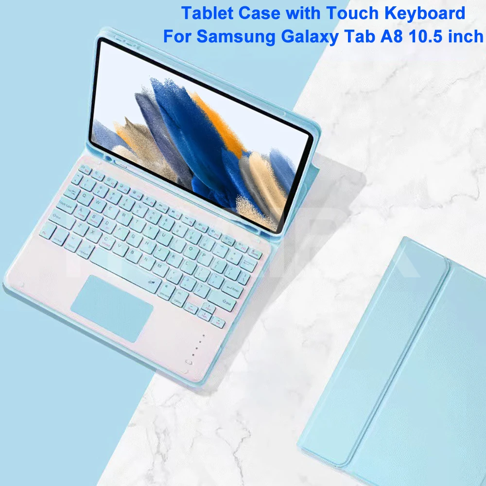 Чехол для клавиатуры для Samsung Galaxy Tab A8, 10,5 дюйма, 2022 дюйма, чехол для сенсорной клавиатуры с S-держателем для ручки, съемная клавиатура с квадратными клавишами
Чехол для клавиатуры для Samsung Galaxy Tab A8, 10,5 дюйма, 2022 дюйма, чехол для сенсорной клавиатуры с S-держателем для ручки, съемная клавиатура с квадратными клавишами