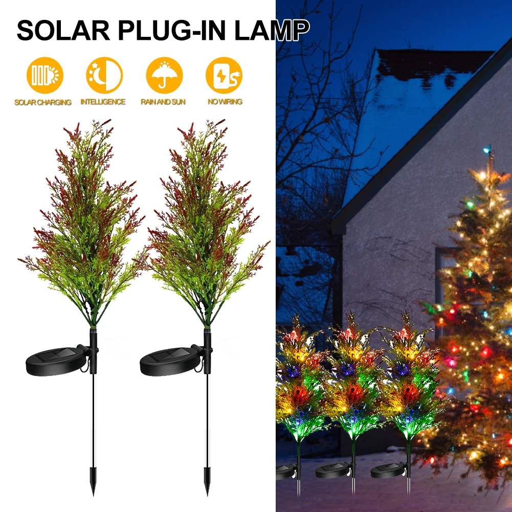 Solar Christmas Tree Lights LED IP65Waterproof Landscape Light Garden Lights Outdoor Solar Garden Stake Light For Patio/Backyard
Solar Christmas Tree Lights LED IP65Waterproof Landscape Light Garden Lights Outdoor Solar Garden Stake Light For Patio/Backyard